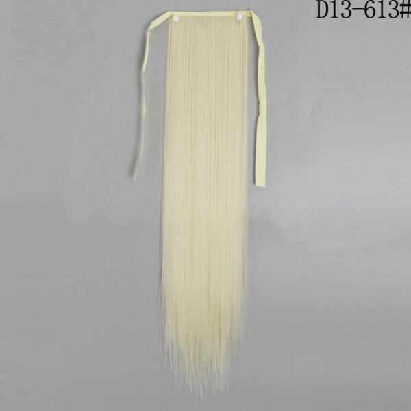 extension cheveux synthétiques, postiche longue et lisse