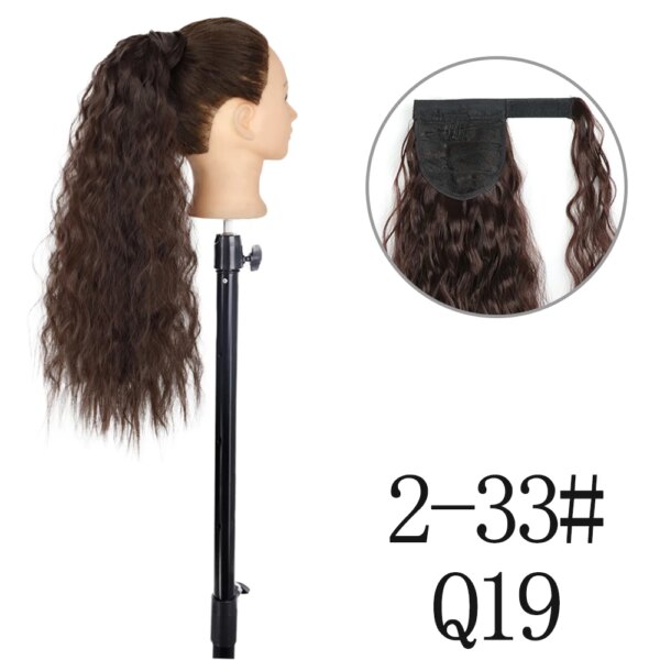 extension cheveux synthétiques, postiche longue et lisse