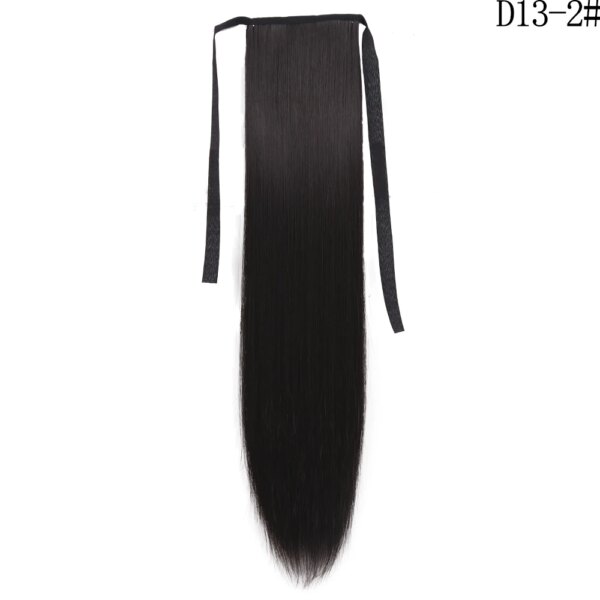 extension cheveux synthétiques, postiche longue et lisse