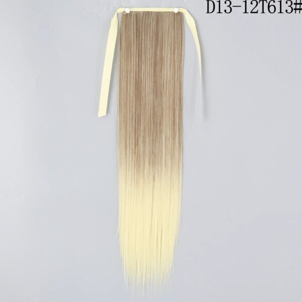 extension cheveux synthétiques, postiche longue et lisse