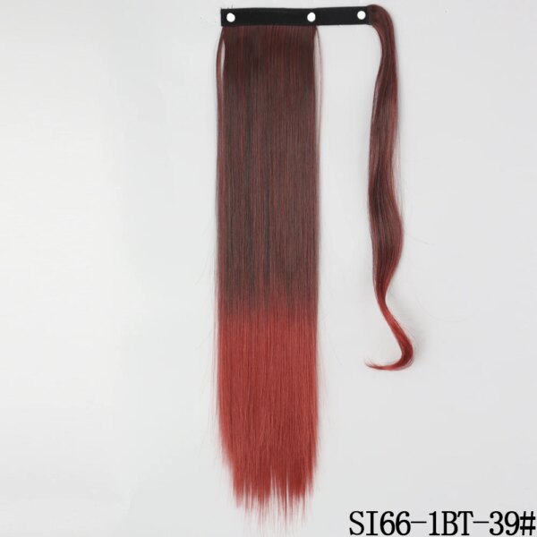 extension cheveux synthétiques, postiche longue et lisse