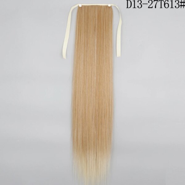 extension cheveux synthétiques, postiche longue et lisse