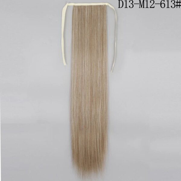 extension cheveux synthétiques, postiche longue et lisse