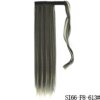 extension cheveux synthétiques, postiche longue et lisse