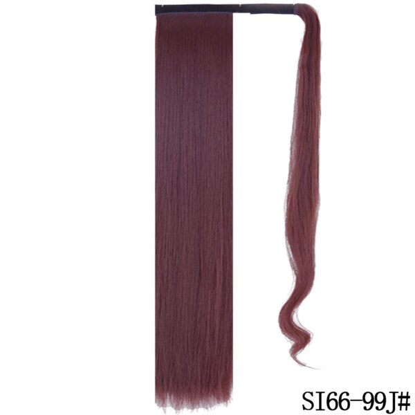 extension cheveux synthétiques, postiche longue et lisse