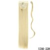 extension cheveux synthétiques, postiche longue et lisse