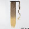 extension cheveux synthétiques, postiche longue et lisse