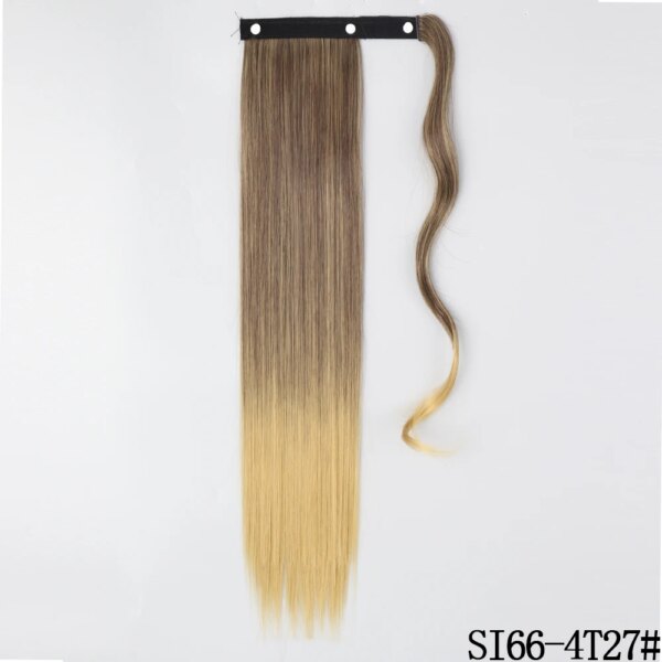 extension cheveux synthétiques, postiche longue et lisse