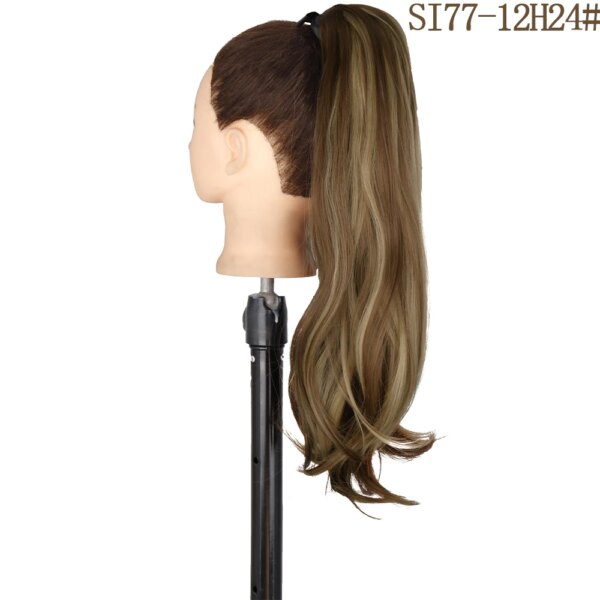 extension cheveux synthétiques, postiche longue et lisse