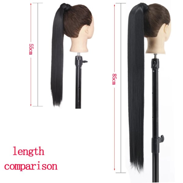 extension cheveux synthétique à Clip 34 pouces