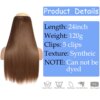 Queue de cheval synthétiques pour femme, postiche longue, lisse