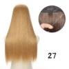 perruque synthétique naturelle sans Clips, postiche synthétique longue et lisse