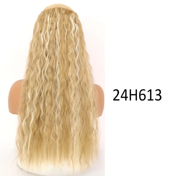 perruque synthétiques à 5 Clips, coiffures naturelles longues et ondulées