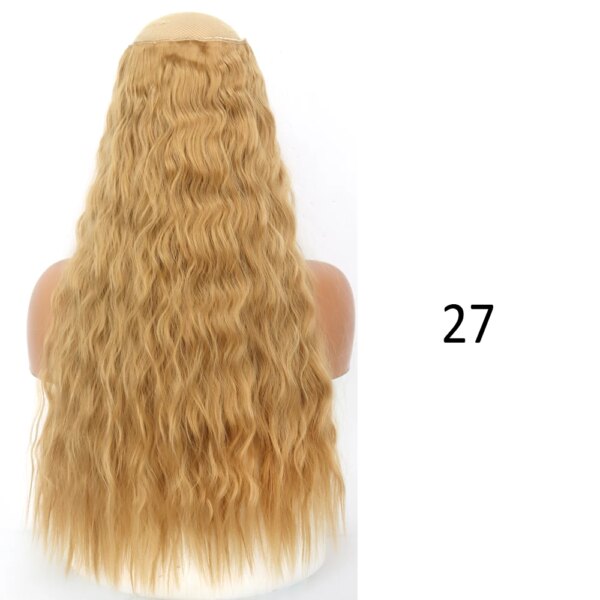 perruque synthétiques à 5 Clips, coiffures naturelles longues et ondulées
