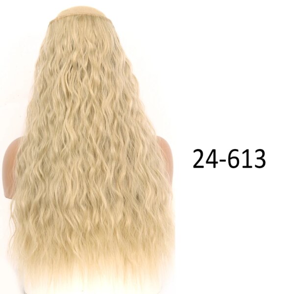 perruque synthétiques à 5 Clips, coiffures naturelles longues et ondulées