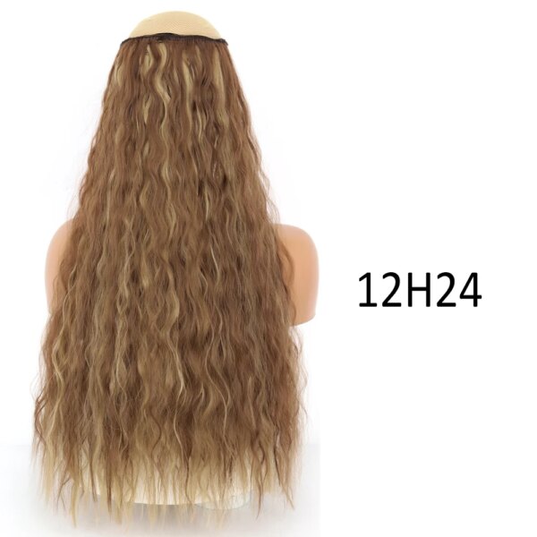 perruque synthétiques à 5 Clips, coiffures naturelles longues et ondulées