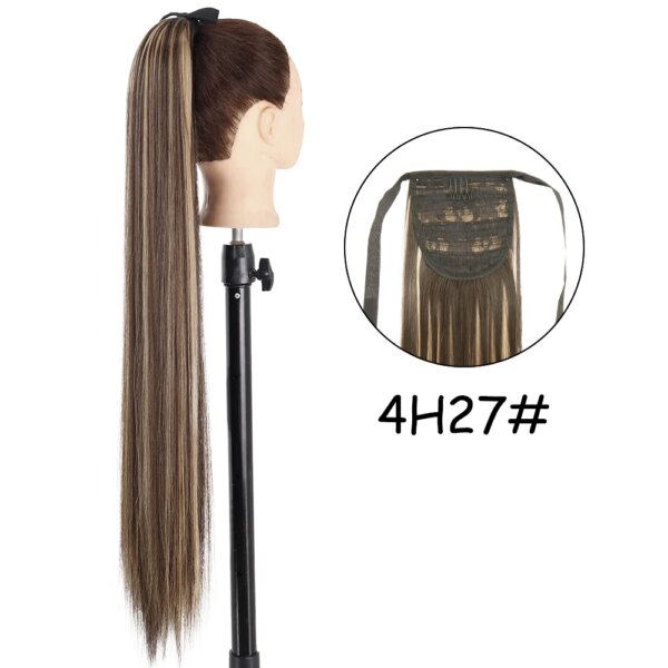 extension cheveux synthétique à Clip 34 pouces
