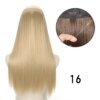 perruque synthétique naturelle sans Clips, postiche synthétique longue et lisse