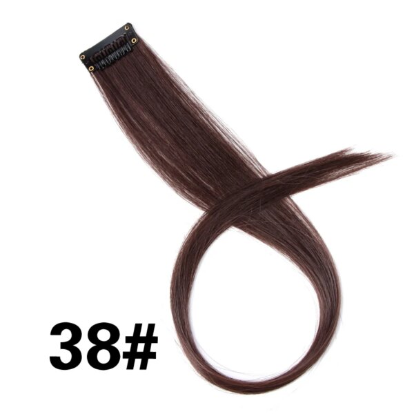 postiche cheveux synthétique lisse et longue pour femme