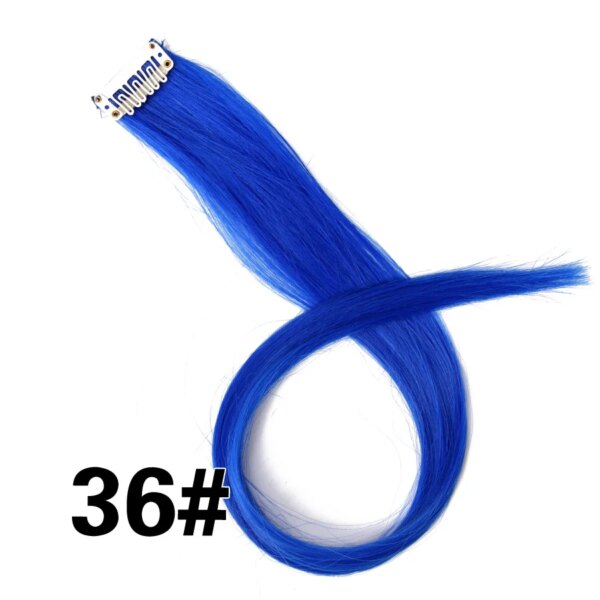 postiche cheveux synthétique lisse et longue pour femme