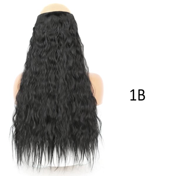 perruque synthétiques à 5 Clips, coiffures naturelles longues et ondulées