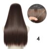 perruque synthétique naturelle sans Clips, postiche synthétique longue et lisse
