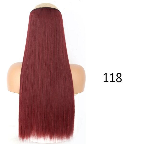 perruque synthétiques à 5 Clips, coiffures naturelles longues et ondulées