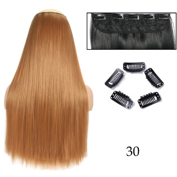 Queue de cheval synthétiques pour femme, postiche longue, lisse