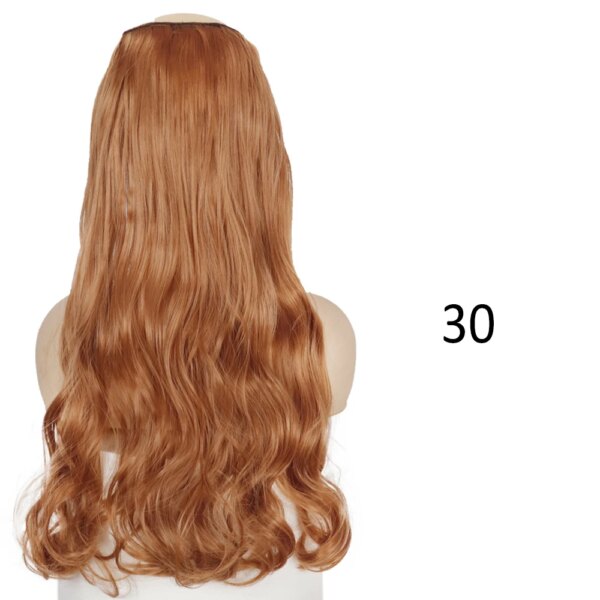 perruque synthétiques à 5 Clips, coiffures naturelles longues et ondulées