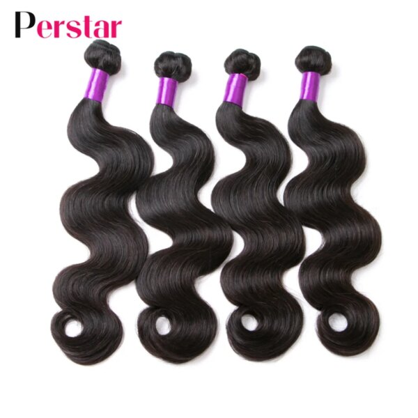 tissage bresilien naturel Remy Body Wave – Perstar, 8-28 pouces