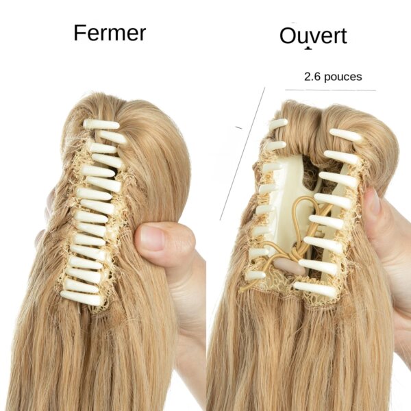 35622-4d9c87.jpg extension cheveux Synthétiques à Pince avec Bande Élastique, Fausse Queue de Cheval