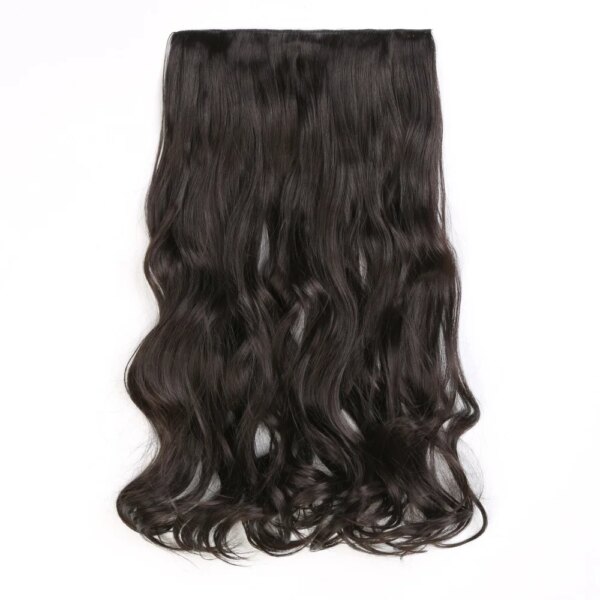 Perruque synthetique à cinq calories, faux cheveux naturels, sans piste