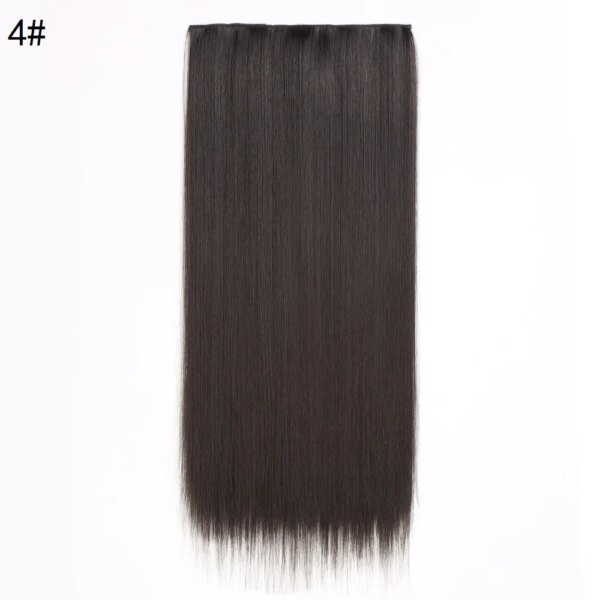 Perruque synthetique à cinq calories, faux cheveux naturels, sans piste