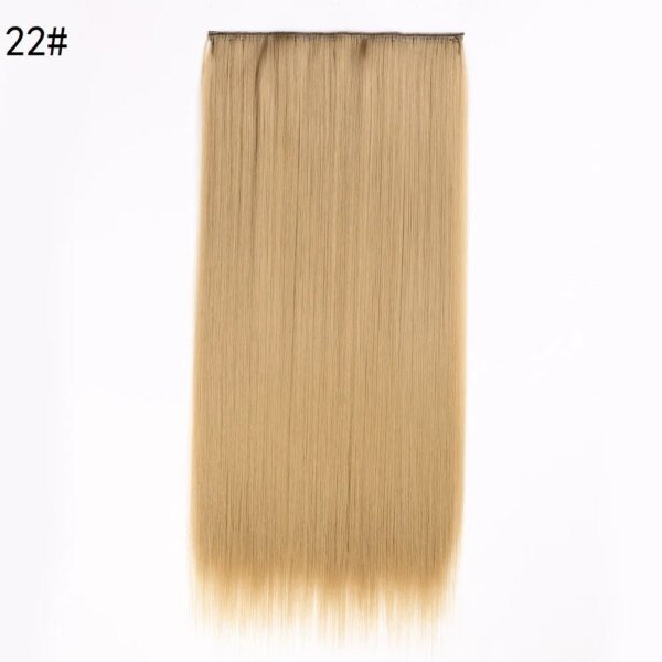 Perruque synthetique à cinq calories, faux cheveux naturels, sans piste