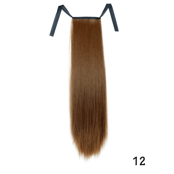 extension cheveux synthétiques longues et droites