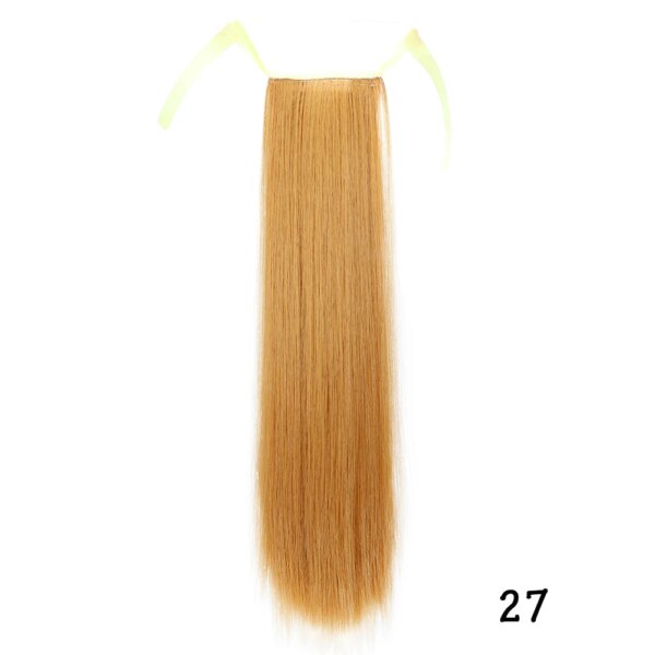 extension cheveux synthétiques longues et droites