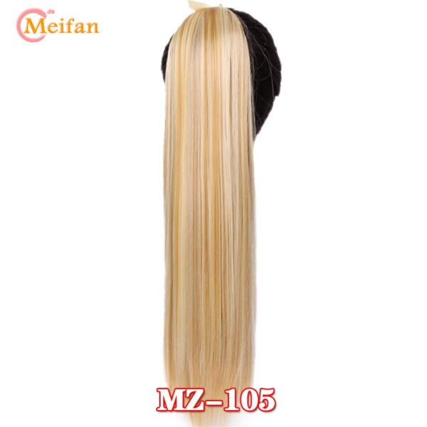 extension cheveux synthétiques, postiche Afro longue, crépue et bouclée, queue de cheval avec pince à cordon