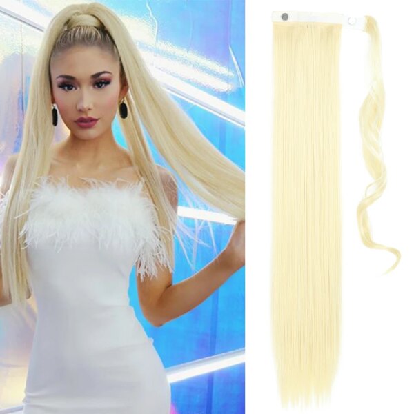extension cheveux synthétique longue et lisse