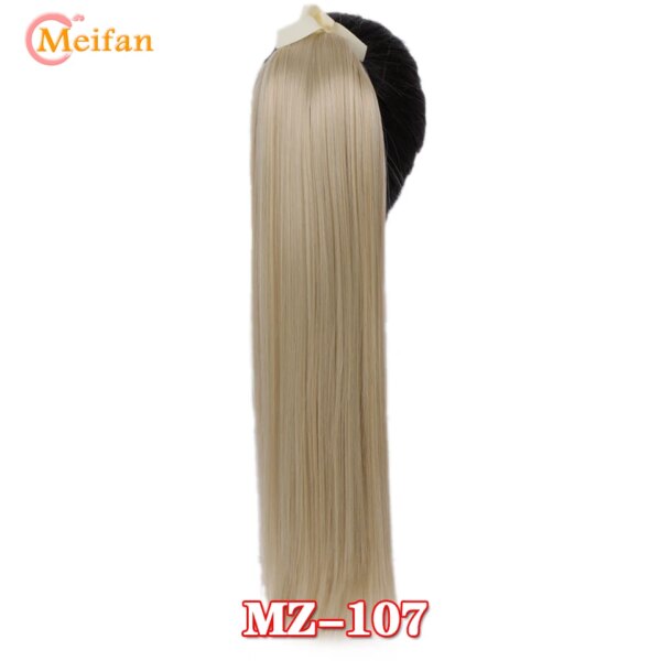 extension cheveux synthétiques, postiche Afro longue, crépue et bouclée, queue de cheval avec pince à cordon