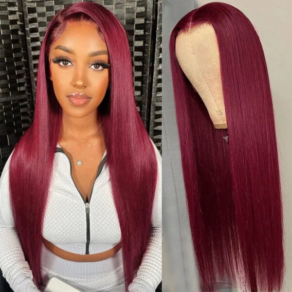 perruque femme Lace Frontal Wig Remy naturelle lisse