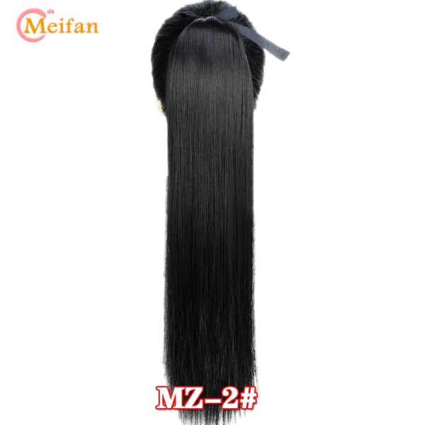 extension cheveux synthétiques, postiche Afro longue, crépue et bouclée, queue de cheval avec pince à cordon