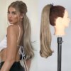 extension cheveux synthétique longue et lisse
