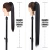 extension cheveux Synthétiques, Queue de Cheval Longue et Lisse