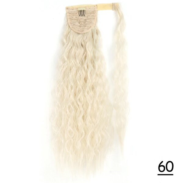 extension cheveux Synthétiques, Queue de Cheval Longue et Lisse