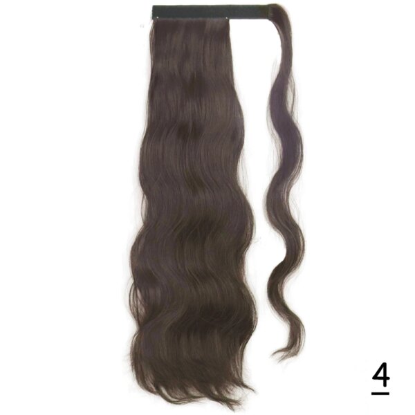 extension cheveux Synthétiques, Queue de Cheval Longue et Lisse