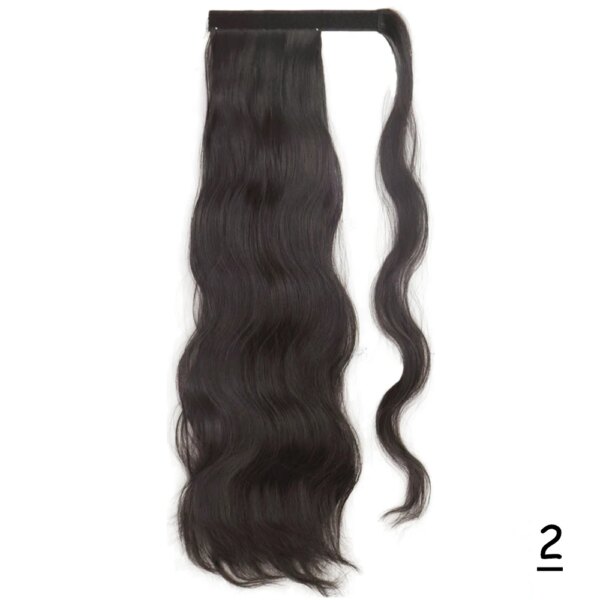 extension cheveux Synthétiques, Queue de Cheval Longue et Lisse