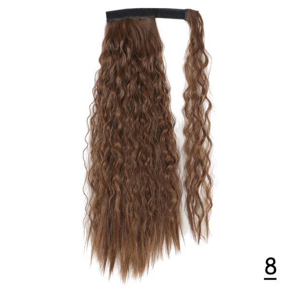 extension cheveux Synthétiques, Queue de Cheval Longue et Lisse