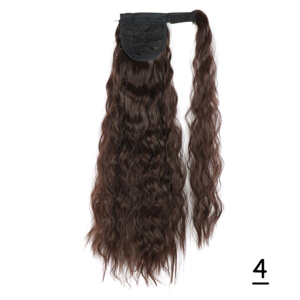 extension cheveux Synthétiques, Queue de Cheval Longue et Lisse