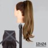 extension cheveux Synthétiques, Queue de Cheval Longue et Lisse