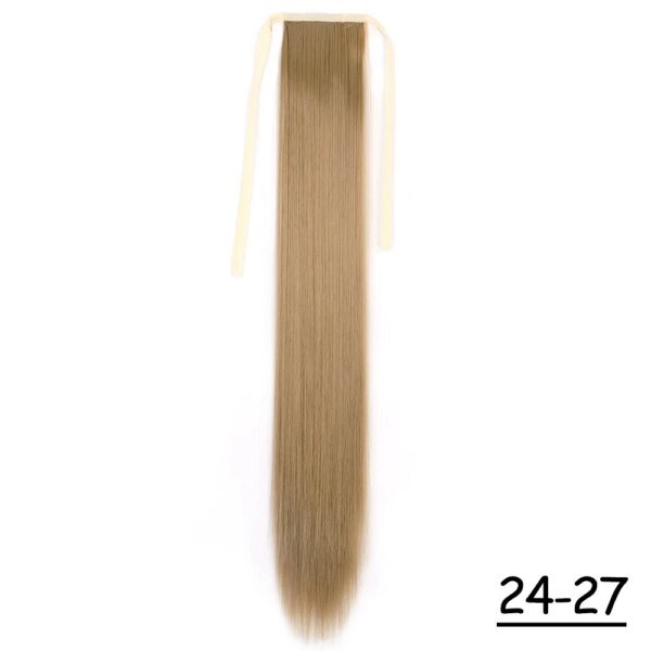extension cheveux Synthétiques, Queue de Cheval Longue et Lisse